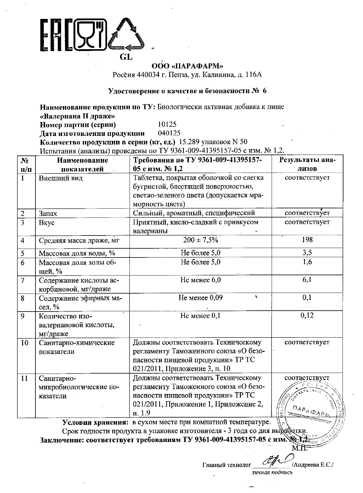 Паспорт №012025